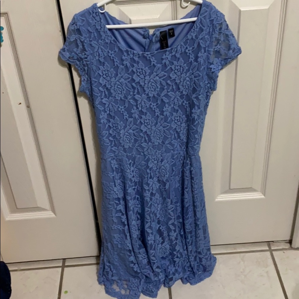 Periwinkle lace floral dress